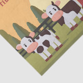 Til the Cows Come Home Two Cows Red Barn Sunrise 薄葉紙 (詳細)