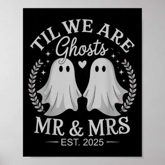 Til We Are Ghosts – かわいい夫婦のウェディングゴースト ポスター (正面)