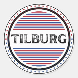 Tilburg City Pride エンブレム - オランダのアイデンティティ ラウンドシール