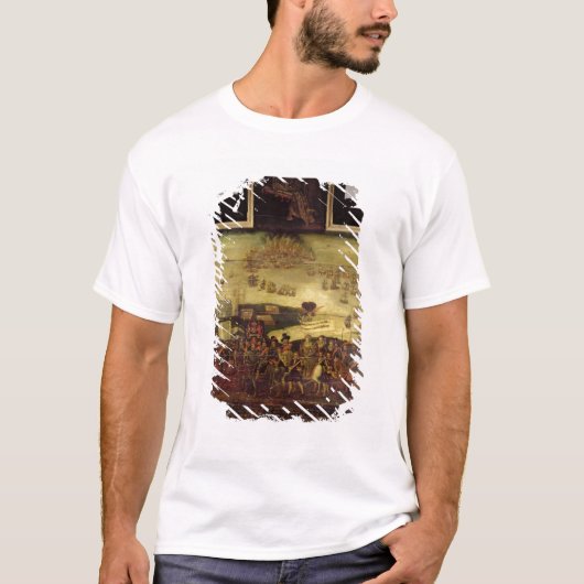 Tilburyのエリザベス女王一世の到着 Tシャツ (正面)