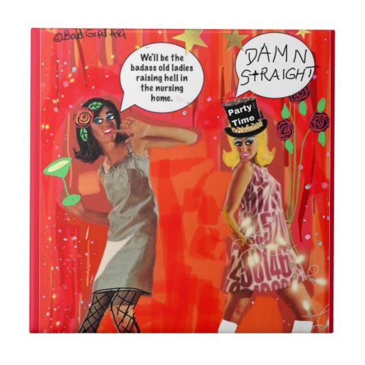 TILE.地獄を起こす老婦人になる タイル (正面)