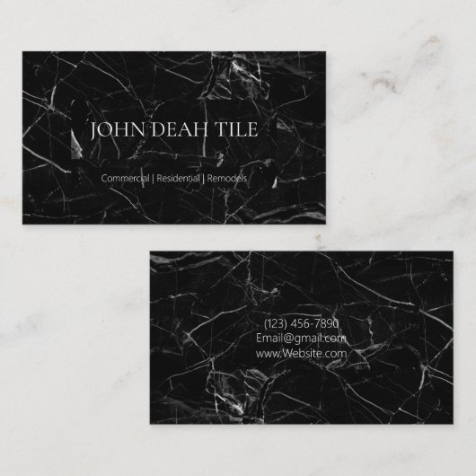 Tile Business Card 名刺 (正面/裏面)