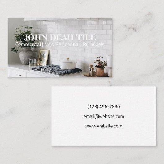 Tile Business Card 名刺 (正面/裏面)