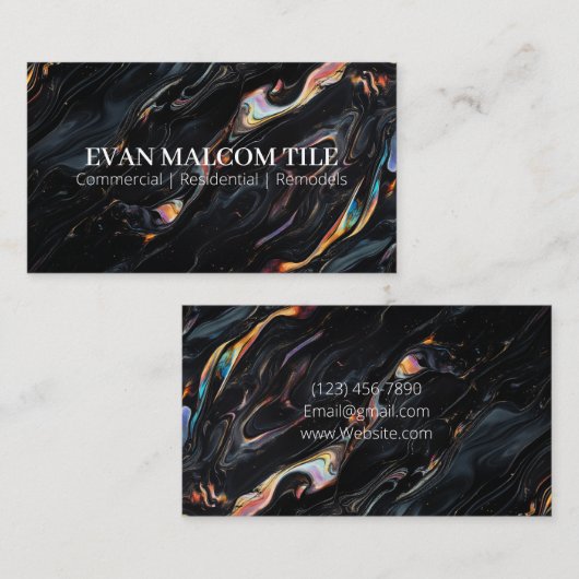 Tile Business Card 名刺 (正面/裏面)