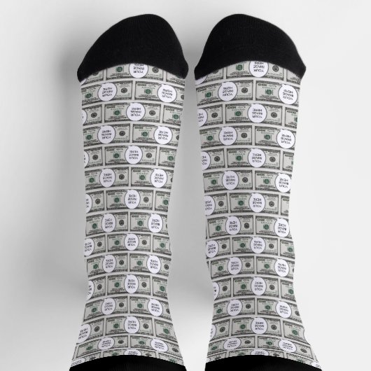 Tile Design With Your Image On 100 Dollar Images  ソックス (上部)