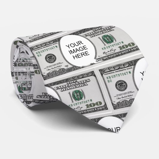 Tile Design With Your Image On 100 Dollar Images ネクタイ (ロール)