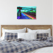 Tile Hill駅 ポップアートスタイル キャンバスプリント (インサイチュ (寝室))