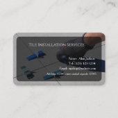 Tile Installation Services Business card editable 名刺 (正面)