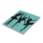 Tile L-Teal(Ballet Trio) RFPMDesigns  2024 タイル (側面)