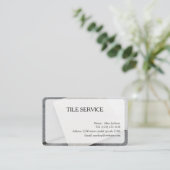 TILE SERVICES 名刺 編集可能 (スタンド正面)