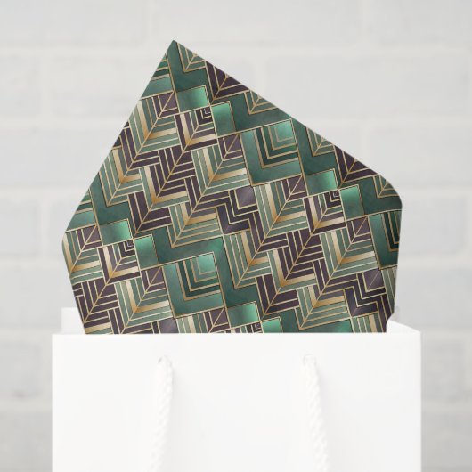 Tiled Art Deco pattern  薄葉紙 (ギフトバッグ)
