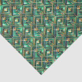 Tiled Art Deco pattern  薄葉紙 (詳細)