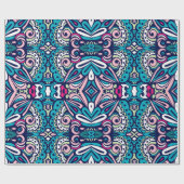 Tiled ethnic pattern. Abstract geometric mosaic vi ラッピングペーパー (フラット)
