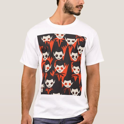 Tiled Vampire Pattern Tシャツ (正面)