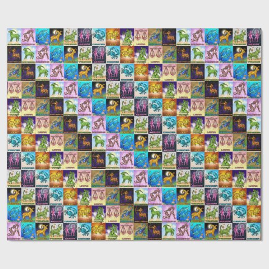 Tiled Zodiac  ラッピングペーパー (フラット)