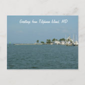 Tilghman Island, MDからの挨拶 ポストカード (正面)