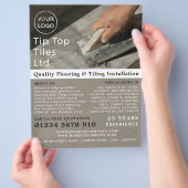 Tiling Trowel, Floorer, Tile Installer Advertising チラシ (手)