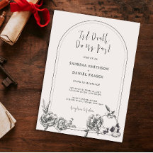 Till Deathゴシック様式の手描き花アーチ