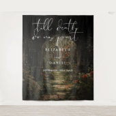 Till Deathフローラ結婚ゴシックの写真の背景 タペストリー (正面)