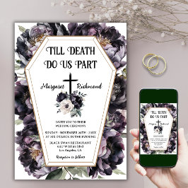 Till Death | ブラックダリアの棺ゴシックウェディング 招待状
