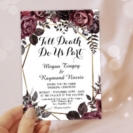 Till Death | ホワイトゴシックダークフラワーレガシーフォール 招待状