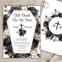 Till Death | 棺桶 ゴシック 結婚式 黒いバラ