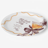 Till Death Bow カクテル ハロウィン ブライズゲート ペーパープレート (アングル)