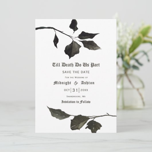 Till Death Do Usパートタイポグラフィ日付を保存 セーブザデート (スタンド正面)