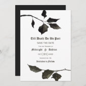 Till Death Do Usパートタイポグラフィ日付を保存 セーブザデート (正面/裏面)