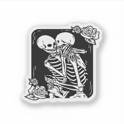 Till Death Do Us Funny Design シール (正面)