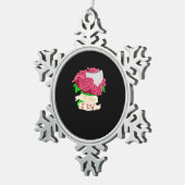 Till Death Do Us Part – エンド引用文 スノーフレークピューターオーナメント (右)