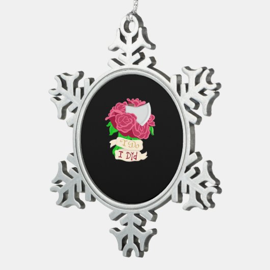 Till Death Do Us Part – エンド引用文 スノーフレークピューターオーナメント (右)