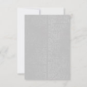 "Till Death Do Us Part" ゴシックウェディング 出欠カード (裏面)