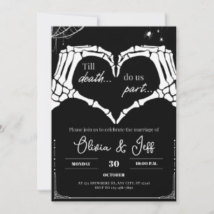 Till Death Do Us Part ゴシックハロウィンウェディング 招待状