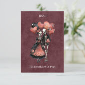 Till Death Do Us Part スケルトンRSVP 出欠カード (スタンド正面)