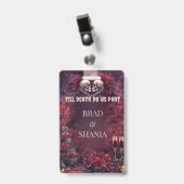 Till Death Do Us Part バッジ (正面 （クリップ付）)