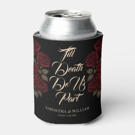 Till Death Do Us Part バラの結婚式 缶クーラー (缶正面)