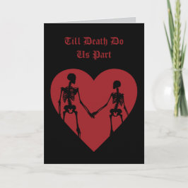 Till Death Do Us Part バレンタインデーカード 赤 サンキューカード