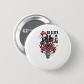Till Death Do Us Part – ミニマリストスケルトンアート フ 缶バッジ (正面&裏面)