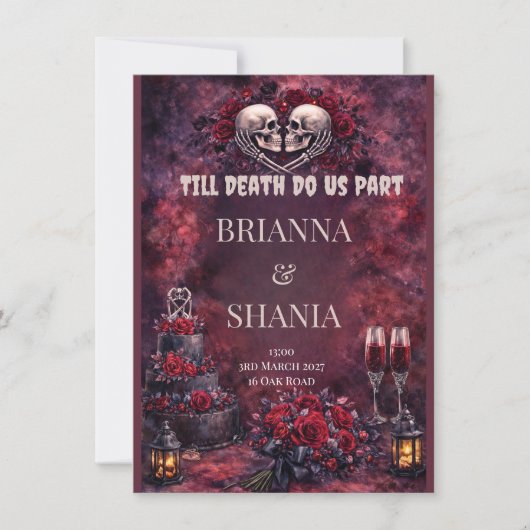 Till Death Do Us Part 招待状 (正面)