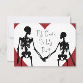 Till Death Do Us Part 結婚 Skeleton'Red RSVP