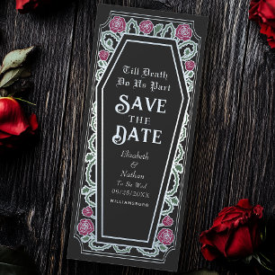 Till Death Do Us Part BlackゴシックSave the Date 招待状