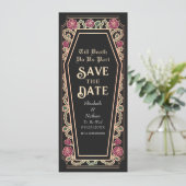 Till Death Do Us Part BlackゴシックSave the Date 招待状 (スタンド正面)