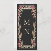 Till Death Do Us Part BlackゴシックSave the Date 招待状 (裏面)