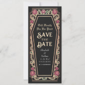 Till Death Do Us Part BlackゴシックSave the Date 招待状 (正面)