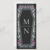 Till Death Do Us Part BlackゴシックSave the Date 招待状 (裏面)