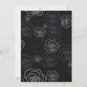 Till Death Do Us Part Black Halloween wedding 招待状 (裏面)