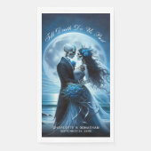 Till Death Do Us Part Blue Skeleton Couple Wedding (正面)