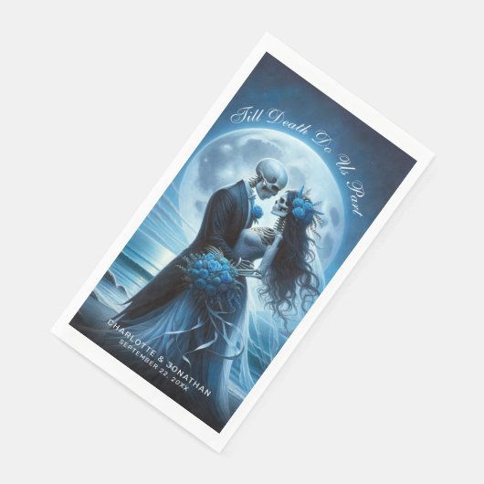 Till Death Do Us Part Blue Skeleton Couple Wedding (コーナー)