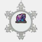 Till Death Do Us Part Classic – Autumn Gothic Vows スノーフレークピューターオーナメント (正面)